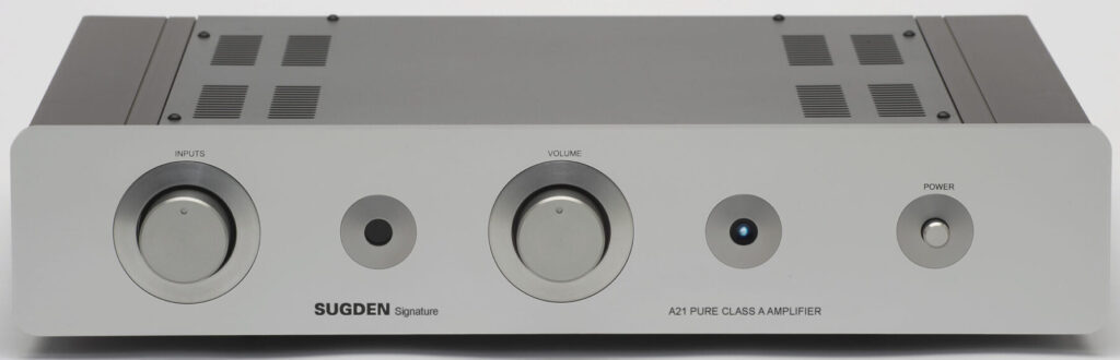 Amplificateur intégré Classe A Sugden A21i Signature façade titane