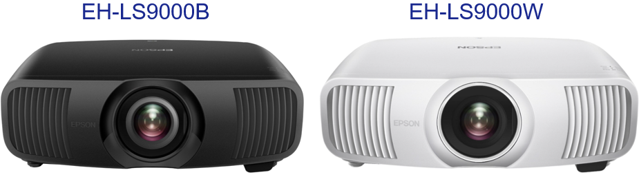 Photo du vidéoprojecteur Epson EH-LS9000 en fonctionnement, laser 4K HDR, qualité d’image immersive et lumineuse pour Home Cinéma haut de gamme