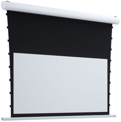 Écran motorisé tensionné avec toile parfaitement tendue pour vidéoprojecteur 4K/8K.