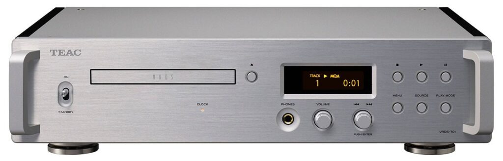 Lecteur CD haut de gamme TEAC VRDS-701 – façade aluminium brossé