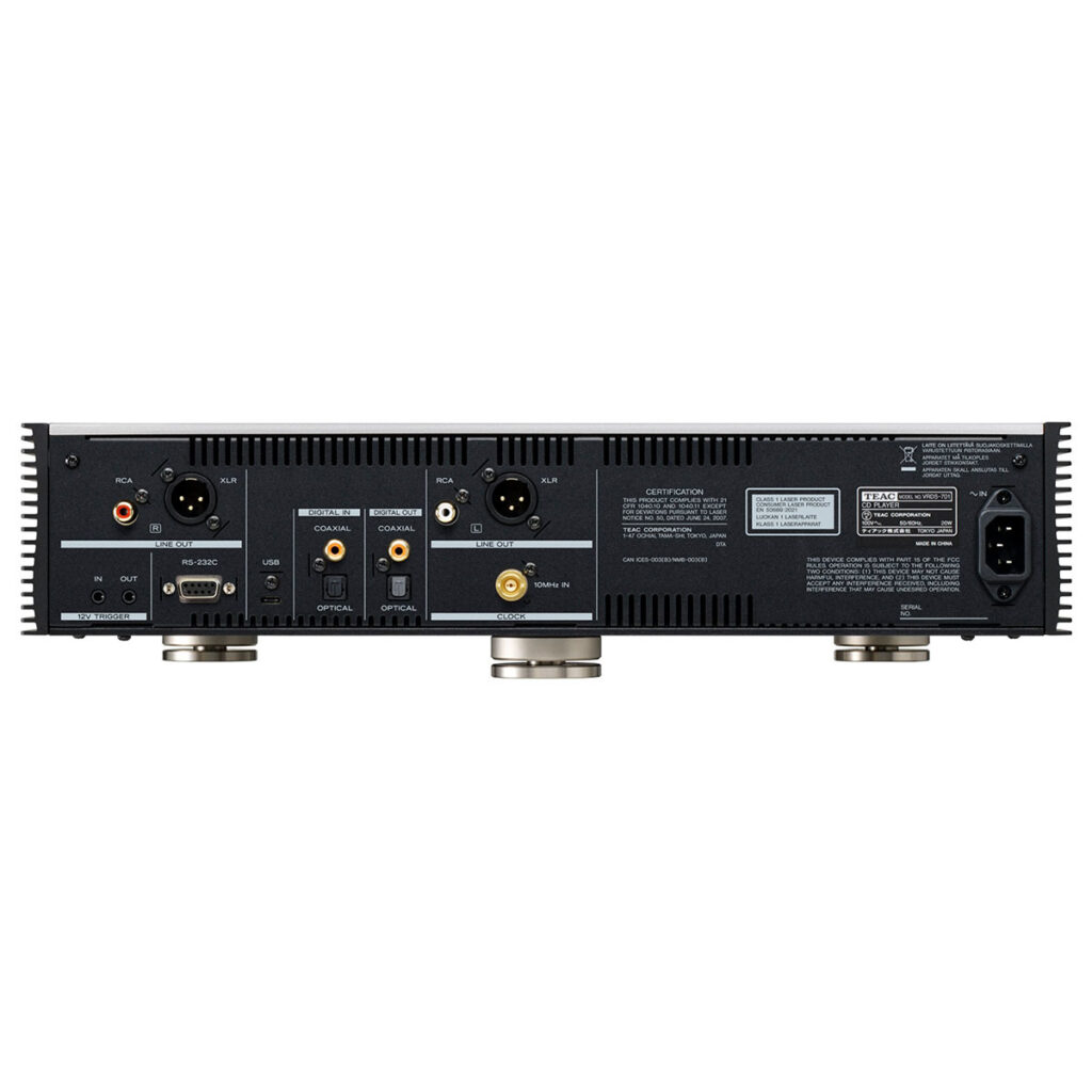 EAC VRDS-701 connectiques arrière