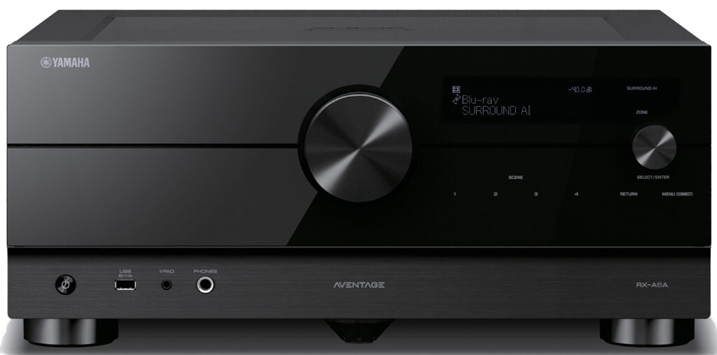 Amplificateur Home Cinéma Yamaha RX-A6A – 9 canaux, Dolby Atmos, DTS:X, 8K, disponible chez SON HD SALON PRIVÉ