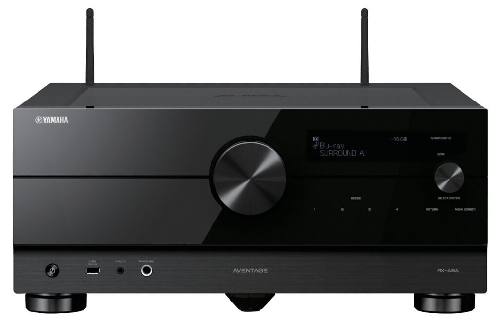 Yamaha RX‑A8A, amplificateur multicanaux Home Cinéma haut de gamme pour une expérience sonore immersive et précise.