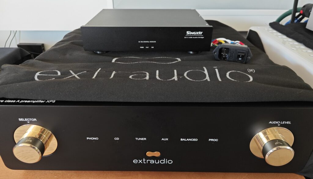 Convertisseur USB SPDIF AES I2S Singxer SU-1 upgradé avec alimentation externe et régulateurs Sparkos – Interface numérique audiophile haut de gamme.