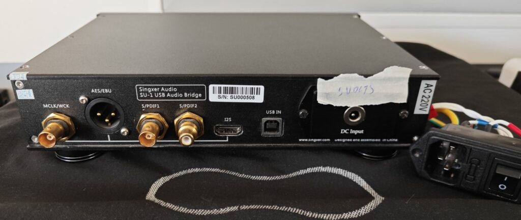 Convertisseur USB SPDIF AES I2S Singxer SU-1 upgradé avec alimentation externe et régulateurs Sparkos – Interface numérique audiophile haut de gamme.