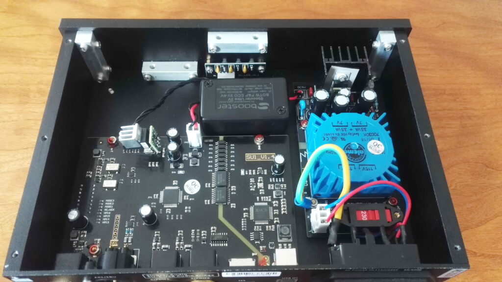 Convertisseur USB SPDIF AES I2S Singxer SU-1 upgradé avec alimentation externe et régulateurs Sparkos – Interface numérique audiophile haut de gamme.