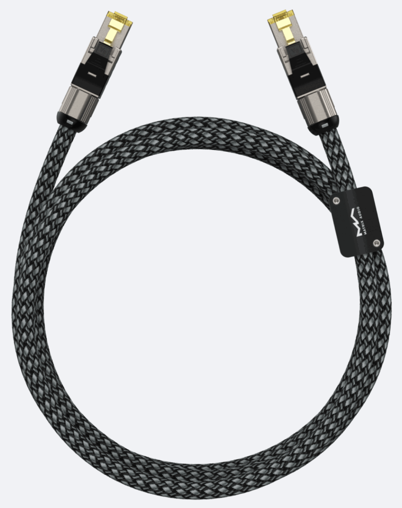 Câble réseau audiophile Matrix Audio CAT6A Ethernet pour systèmes Hi-Fi dématérialisés