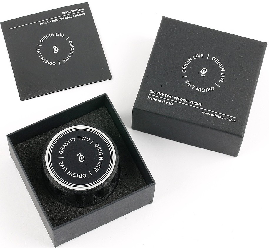 Palet presseur Origin Live Gravity Two pour platine vinyle audiophile