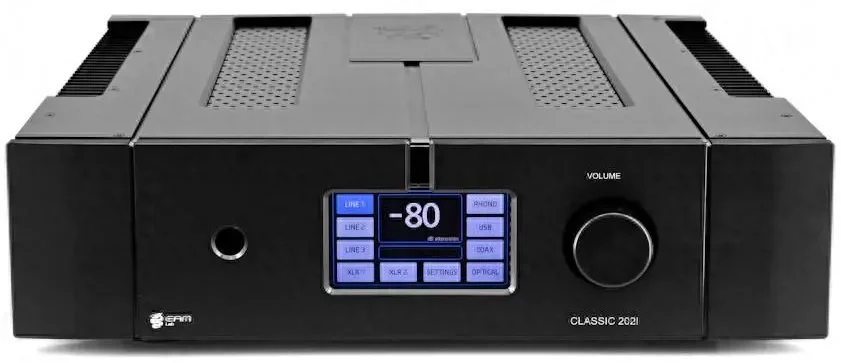 Amplificateur intégré haut de gamme EAM Lab CLASSIC 202i face noir
