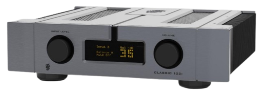 Amplificateur intégré Hifi EAM Lab CLASSIC 102i finition argent face