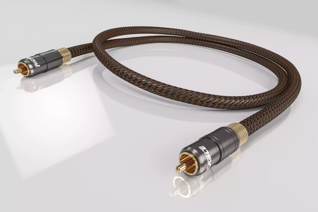 Câble Ricable série MAGNUS. Câble numérique coaxial SPDIF. Ce câble coxaxial thaut de gamme améliore considérablement votre système hifi.