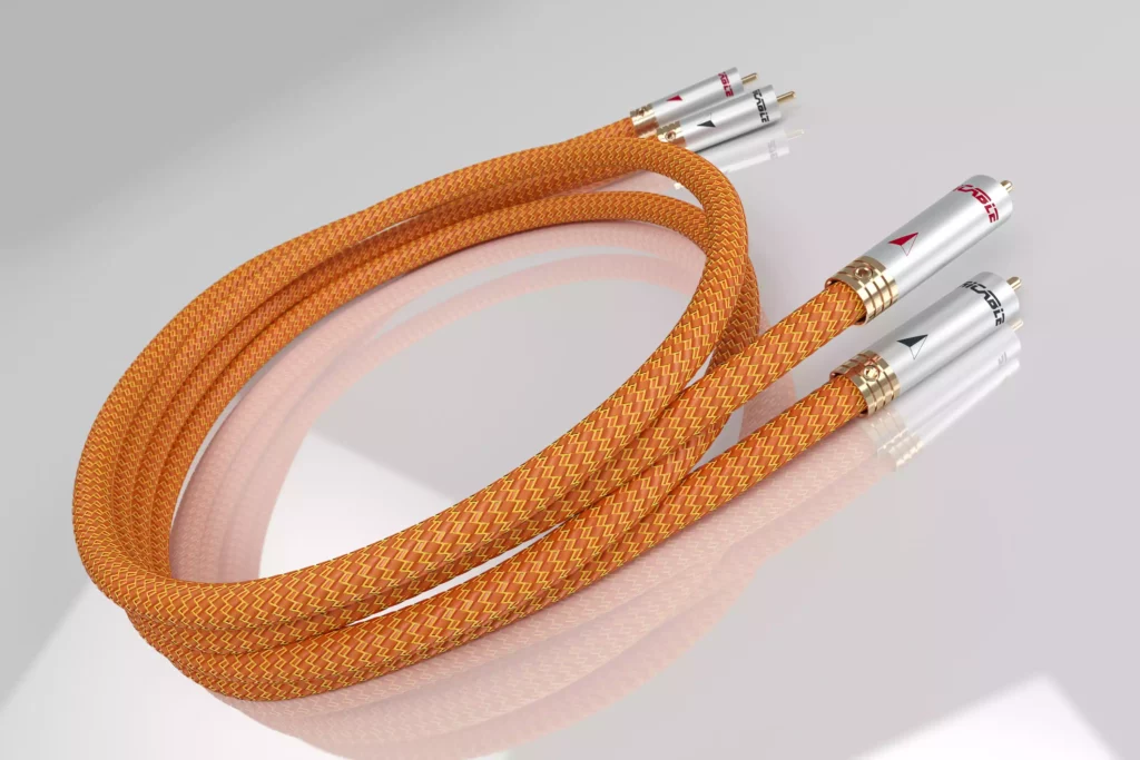 Câble Ricable série DEDAUS. Câble analogique asymétrique RCA haut de gamme pour la hifi.