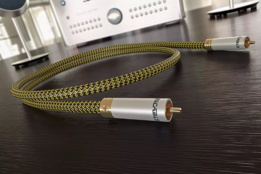 Câble Ricable série DEDALUS. Câble numérique coaxial SPDIF. Ce câble coxaxial trés haut de gamme améliore considérablement votre système hifi.