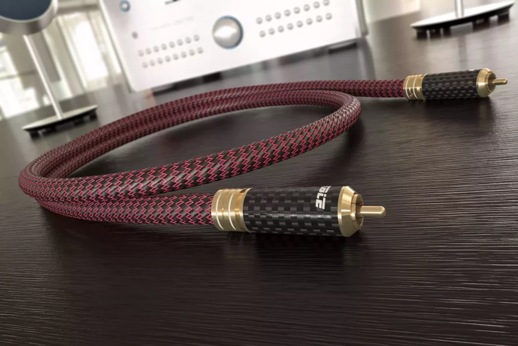 Câble Ricable série INVICTUS. Câble numérique coaxial SPDIF. Ce câble coxaxial trés haut de gamme améliore considérablement votre système hifi.