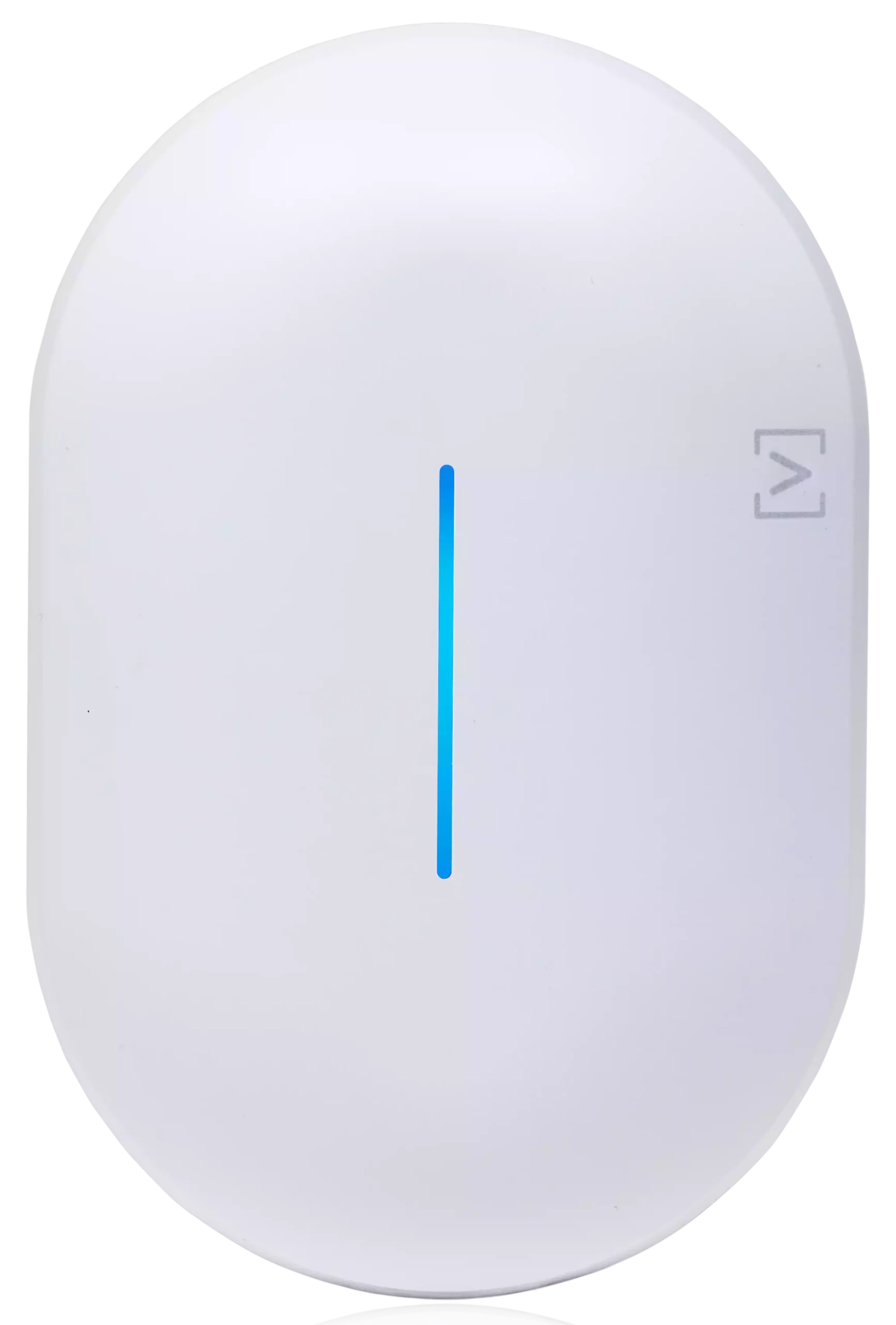 Borne de point d'accès WiFi professionnel Alta Labs, design épuré blanc pour plafond ou mur, vue de face.