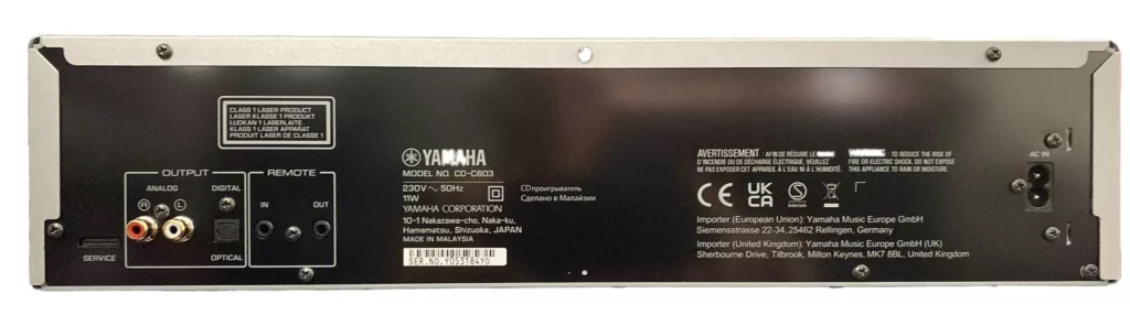 Lecteur Yamaha CD-C603 – solution audiophile haut de gamme pour restitution précise, naturelle et durable.