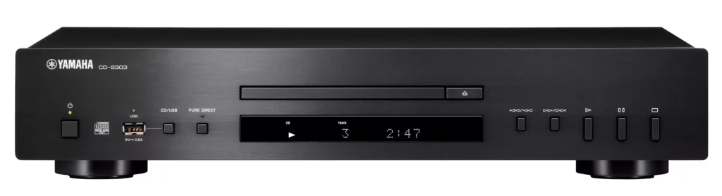 Lecteur CD Yamaha CD-S303 – Lecture audiophile précise et naturelle avec convertisseur haute résolution Burr-Brown