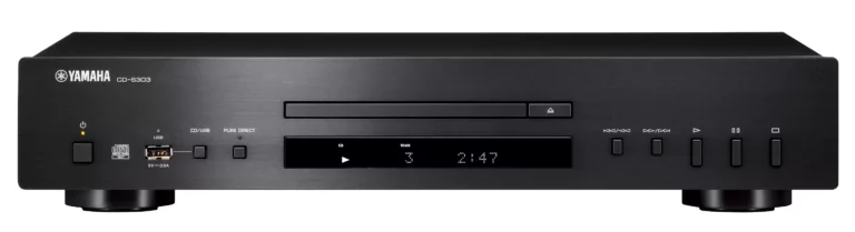 Yamaha CD-S303 finition noire vue de face