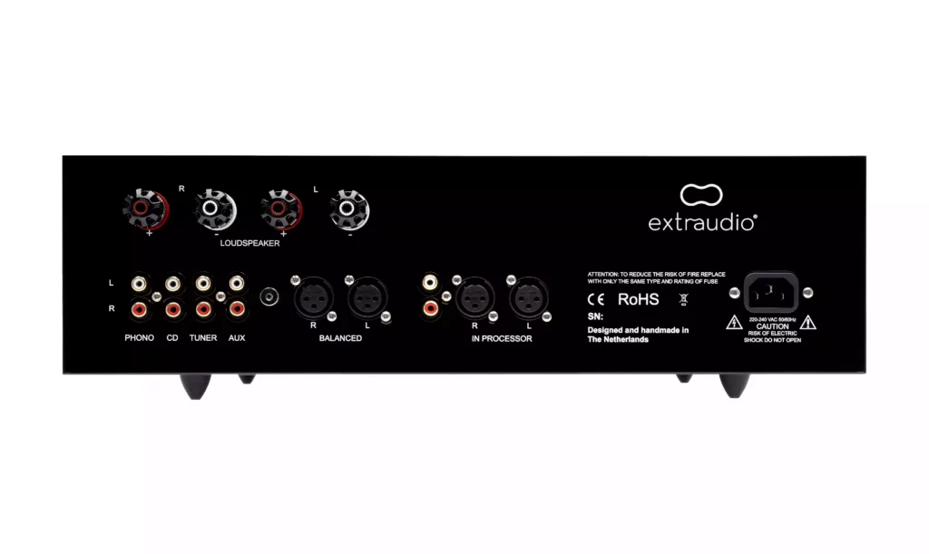 Face arrière Extraudio X251 MKII édition 2026 avec connectique