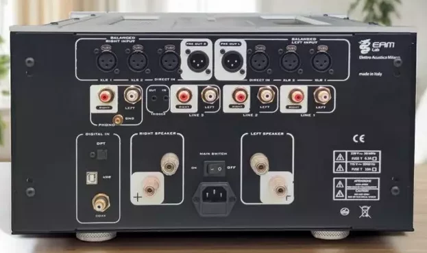 Face arrière EAM Lab CLASSIC 302i avec connectique