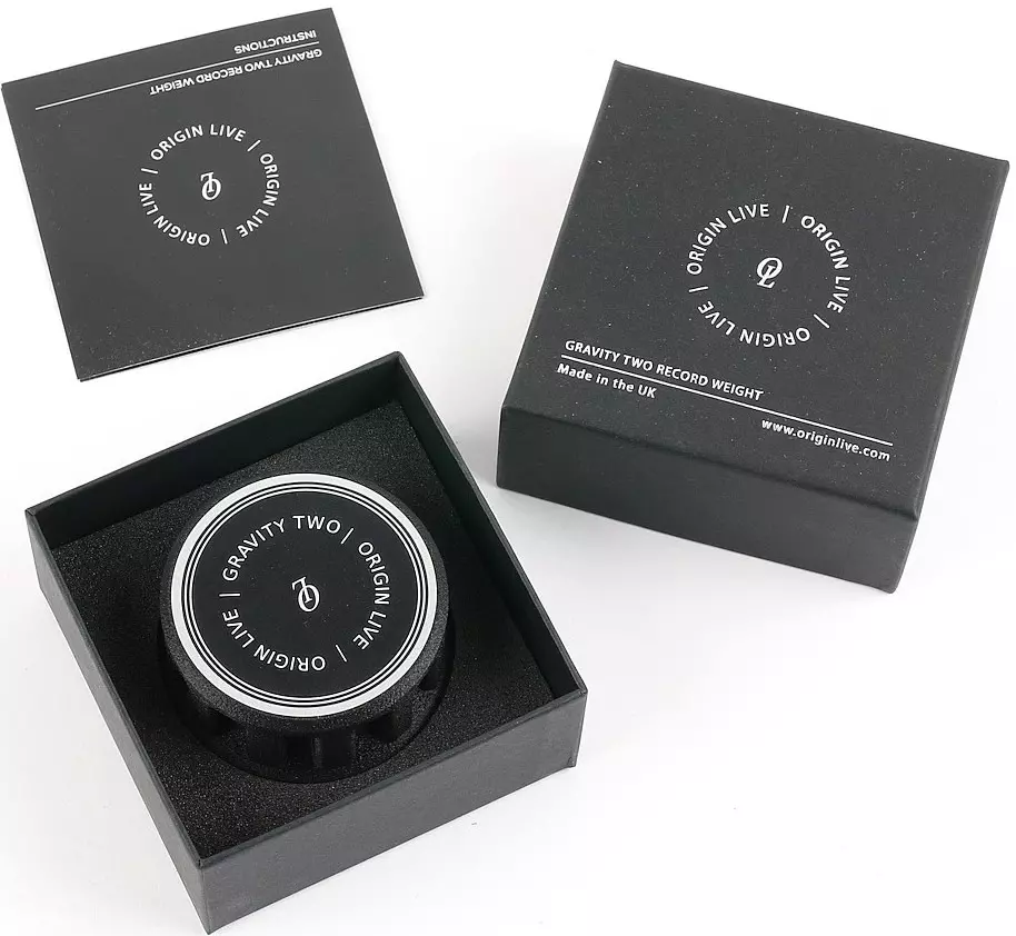 Palet presseur Origin Live Gravity Two pour platine vinyle audiophile