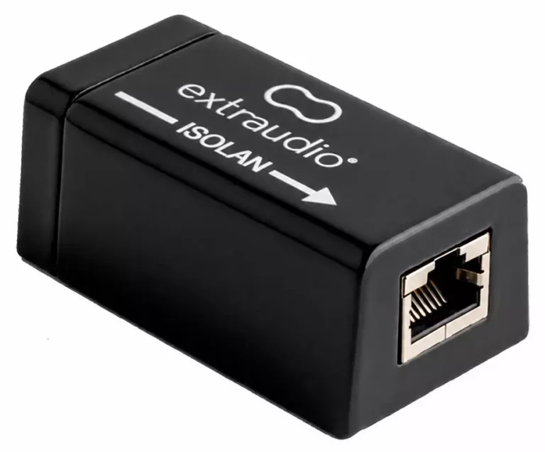 Filtre réseau informatique Extraudio ISOLAN avec isolation galvanique Ethernet RJ45