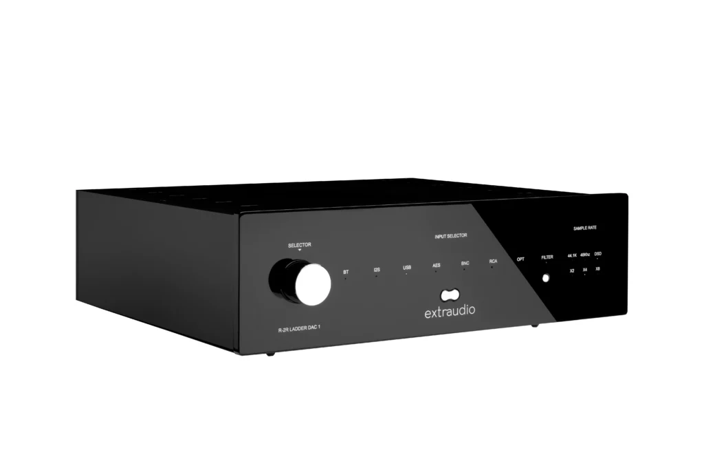 Convertisseur Extraudio DAC 1 R2R, châssis en aluminium massif hollandais.