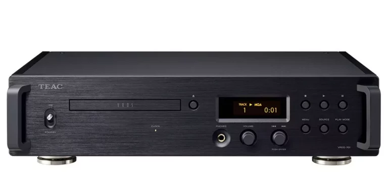 TEAC VRDS-701 finition noire vue de face