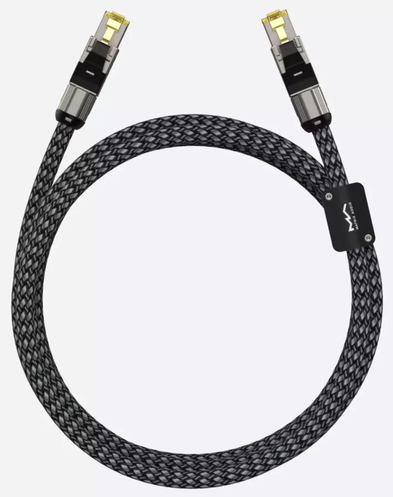 Câble réseau audiophile Matrix Audio CAT6A Ethernet pour systèmes Hi-Fi dématérialisés