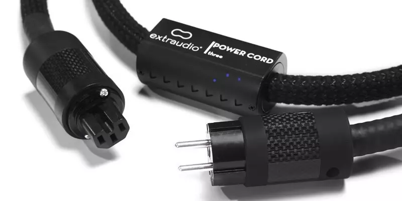 Cordon d'alimentation secteur électrique Schuko IEC Extraudio Power Two 2