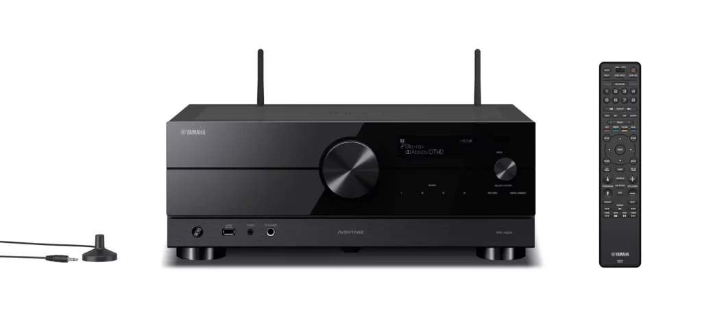 Yamaha RX‑A2A, amplificateur multicanaux Home Cinéma offrant une expérience sonore immersive et fidèle, compatible Dolby Atmos et DTS:X.
