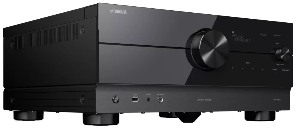 Amplificateur Home Cinéma Yamaha RX-A6A – 9 canaux, Dolby Atmos, DTS:X, 8K, disponible chez SON HD SALON PRIVÉ
