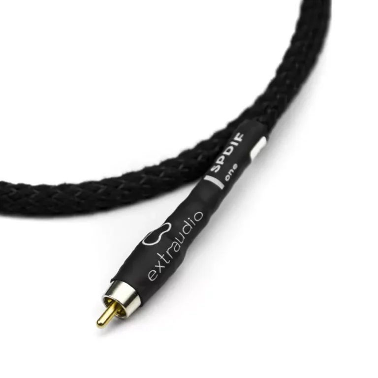 Câble de modulation numérique coaxial SPDIF Haute fidélité HIFI très haut de gamme blindé Extraudio