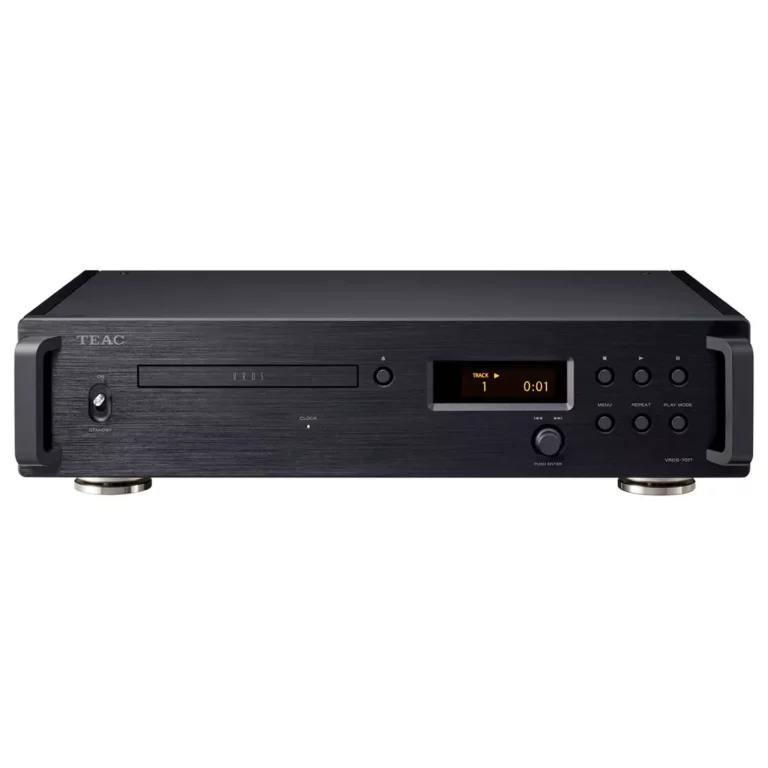 TEAC VRDS-701T finition noire vue avant