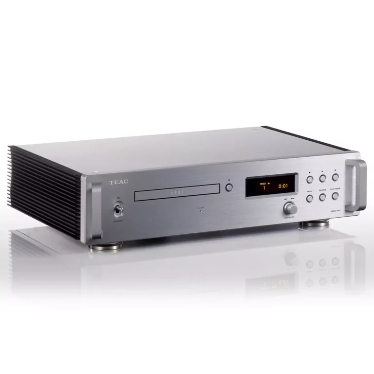 TEAC VRDS-701T vue de côté avec châssis aluminium