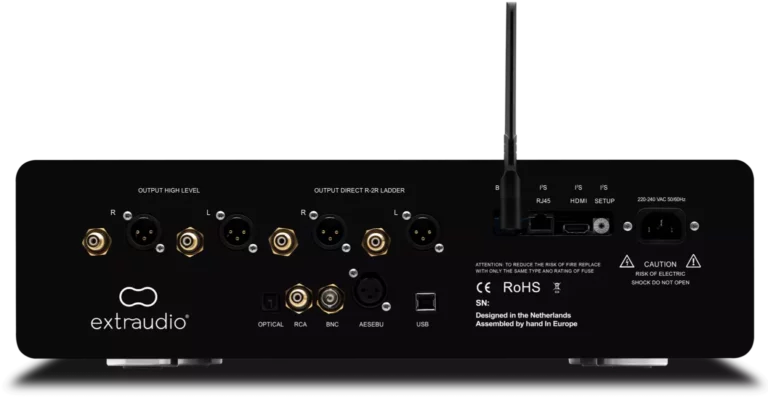 Extraudio DAC 2 R2R MK2 face arrière connectique