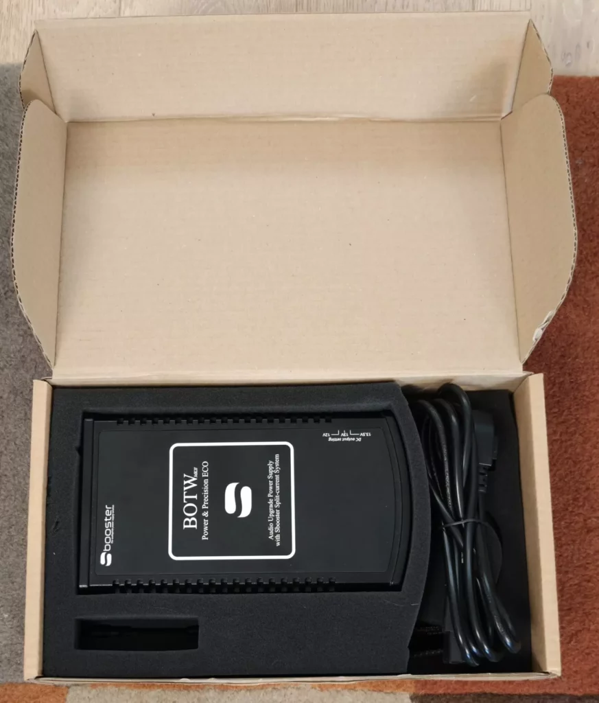 Alimentation Sbooster BOTW MKII dans son carton d'origine